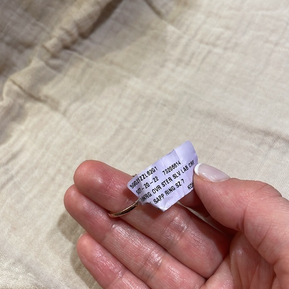 Beautiful rose gold over sterling silver ring - Picture 4 of 4